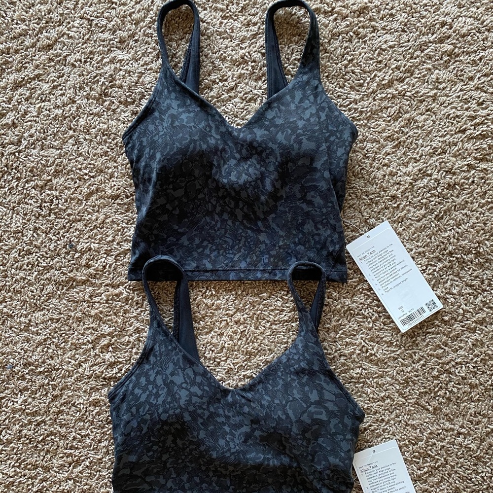 Special edition Lululemon Align Tank black camo 2 - Picture 3 of 6
